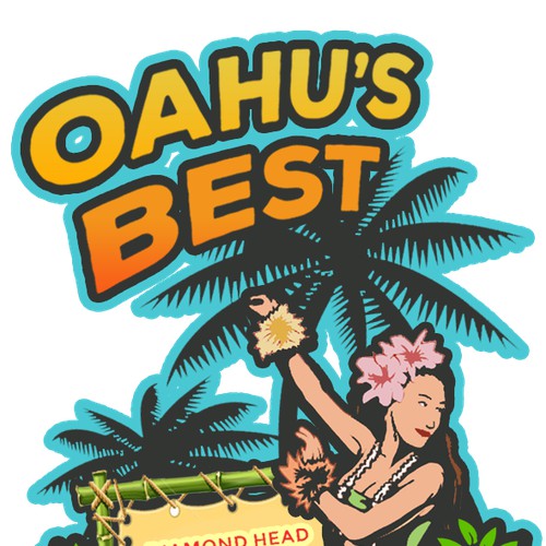 An Magnet Souvenir for Hawaii's Diamond Head Luau