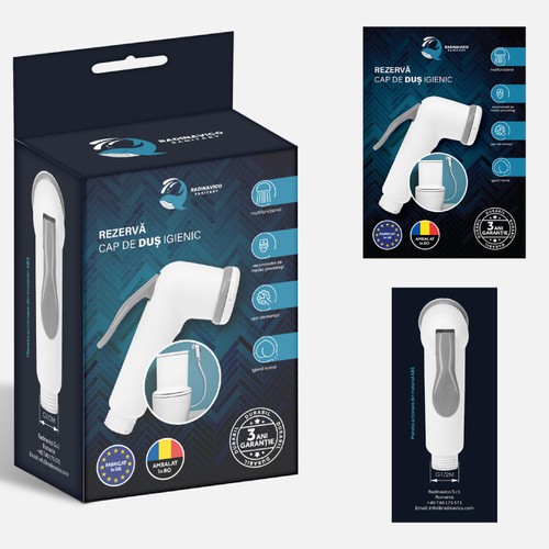 Packaging and Logo Design for Radinavico Sanitary brand