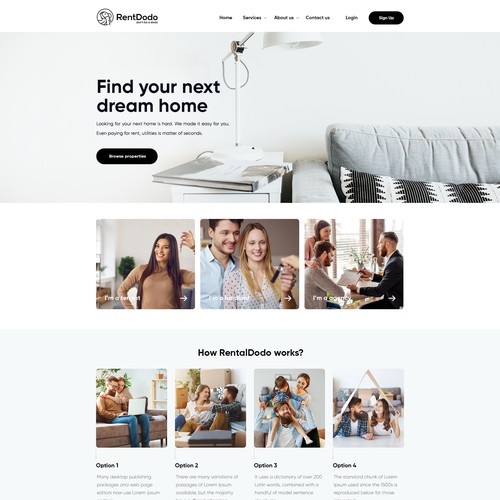 web design for RentDodo