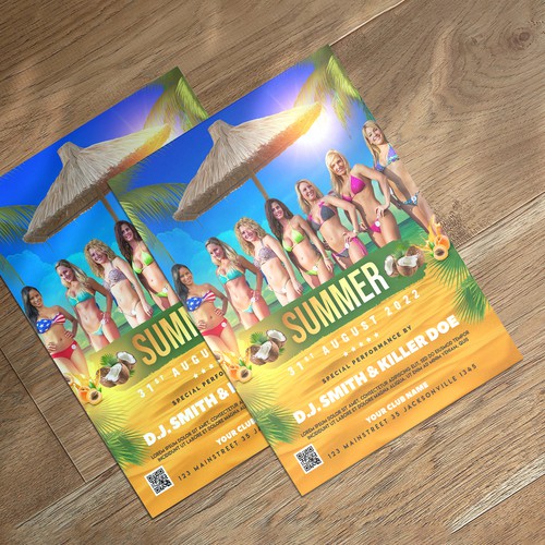 Summer party flyer
