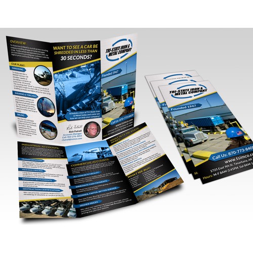 New brochure design wanted for Tri-State Iron & Metal Co.
