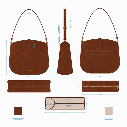 Women's Handbag Design looks simple and elegant