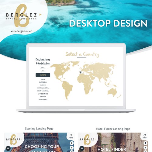 Bergelz Travel - Additional Web Page Design