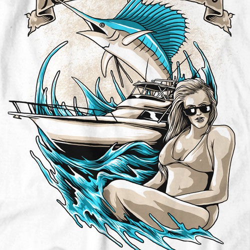 T-shirt design for The Knotty Hooker