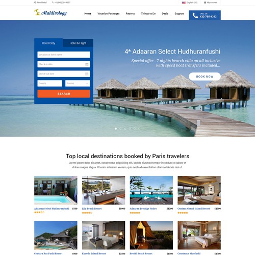 Create a High Level Resorts Travel Landing Page - Engage with Creativity