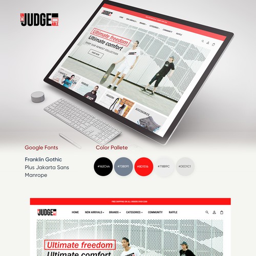 Shoe Store Website Design 