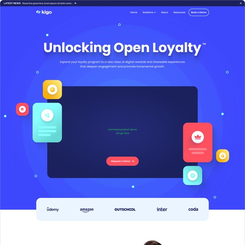 Open Loyalty webpage