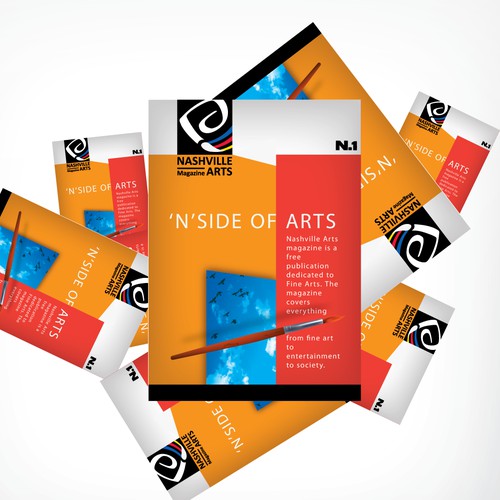 LOGO MOCKUP ON MAGAZINE COVER