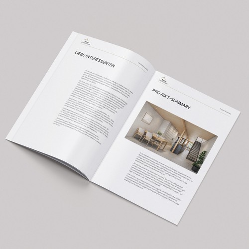 Modern Real Estate Marketing Dossier with Custom Illustrations