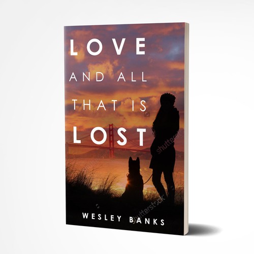 Contemporary Book Cover Design for Dog Adventure/Romance Fiction Book