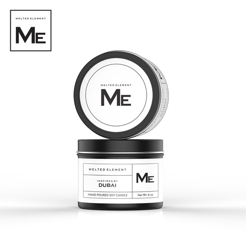 Design an ultra-modern, minimalistic label for a Luxury Candle