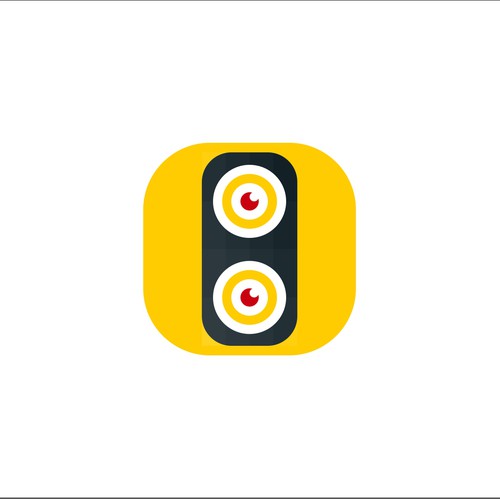 concept logo (icon /button) for an app about dual camera