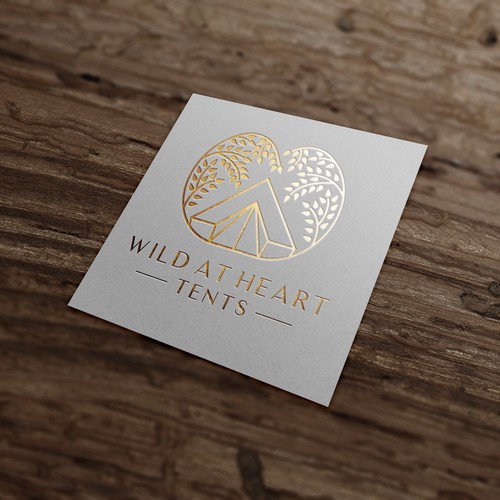 Luxurious logo for a tent rental company