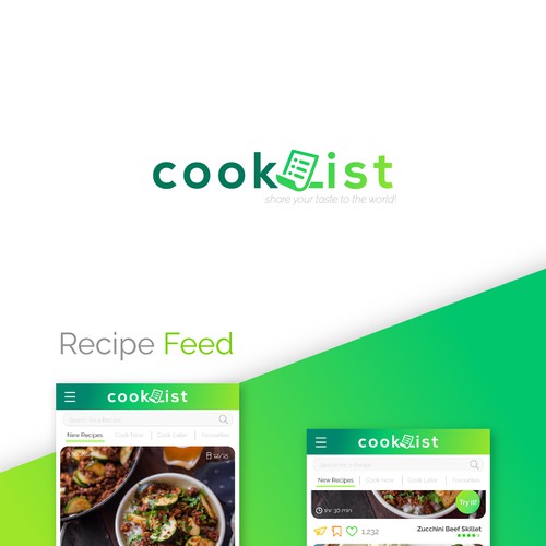 Cooklist Design
