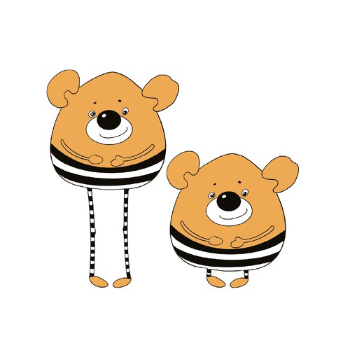 Bear Character for kids merchandise