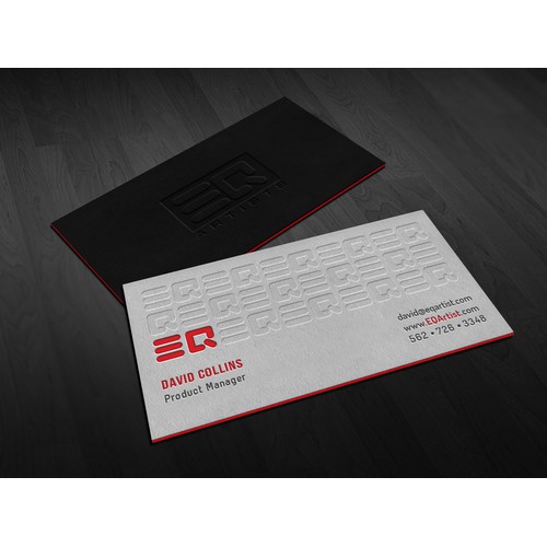 Create a business card and stationary for a Music Agency.