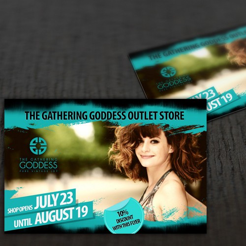 New postcard or flyer wanted for The Gathering Goddess Vintage BOUTIQUE
