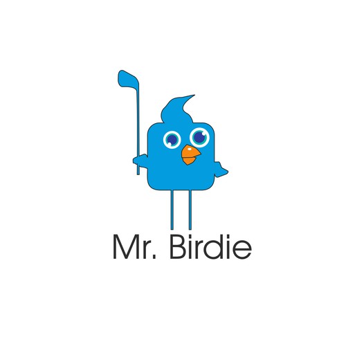 Bird golf logo.