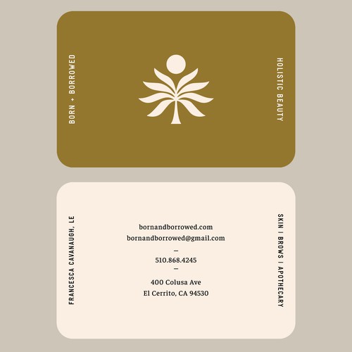 Business Cards for BORN + BORROWED