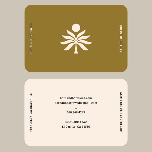 Business Cards for BORN + BORROWED