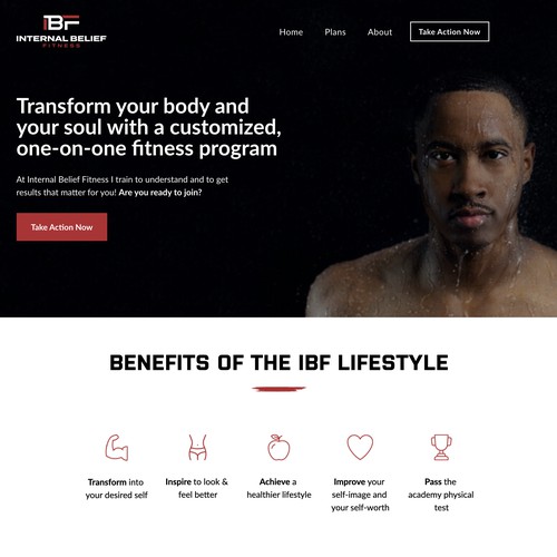 Personal Trainer Squarespace Website Design