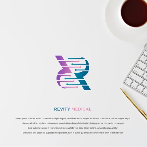 Initial R DNA logo