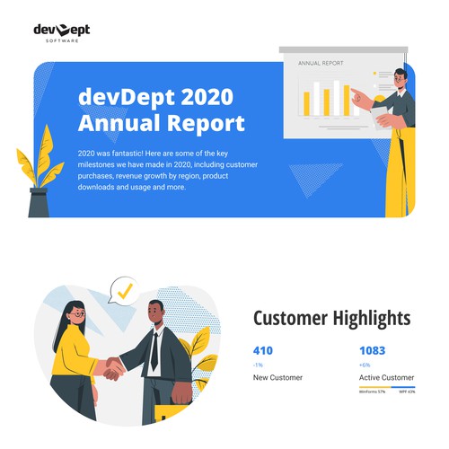 Annual Report Landing Page