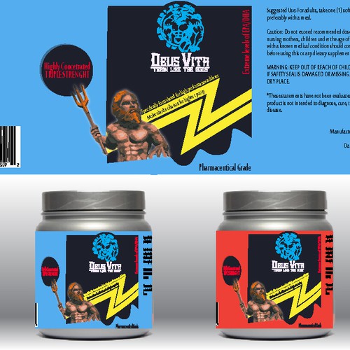 Create a Eye-Catching label for Fish Oils Targeting Athletes