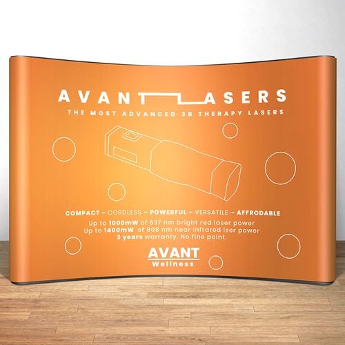 A concept of a booth for Avant Wellness