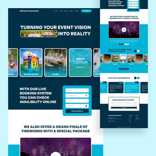 Event Management Company Landing Page