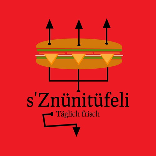 Logo concept for a lunch service