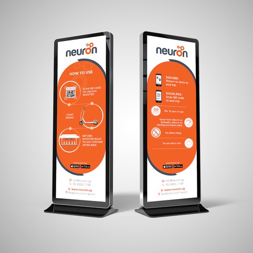 Neuron Mobility Station Signage Design