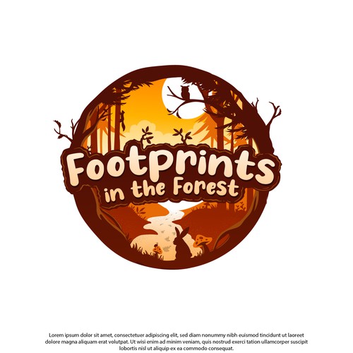 Footprints in the forest