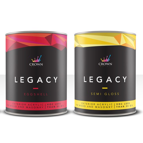 Crown Legacy paint labels