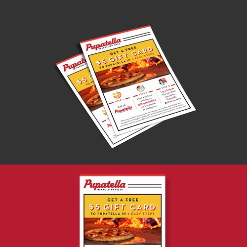 Pizza place flyer