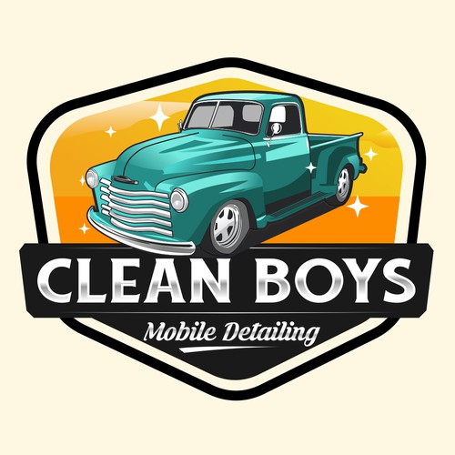 Badge Logo Design for Clean Boys Detailing