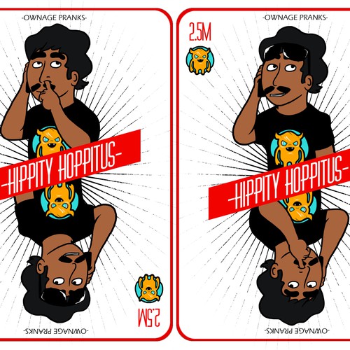 T-shirt design for a YouTube comedian with 2.5M+ subscribers