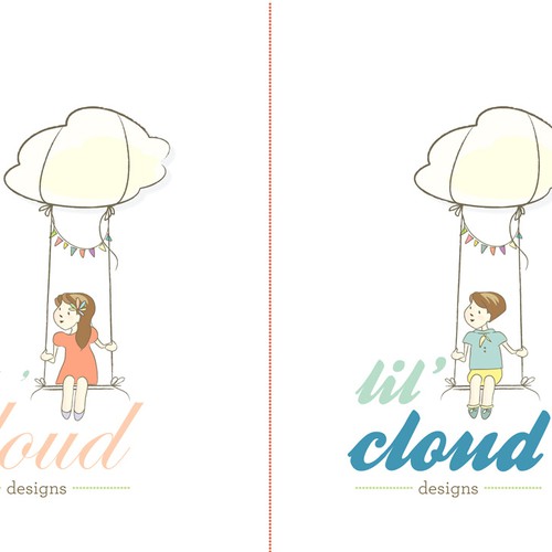 logo for lil' cloud designs