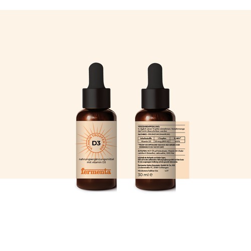 d3 vitamin label design