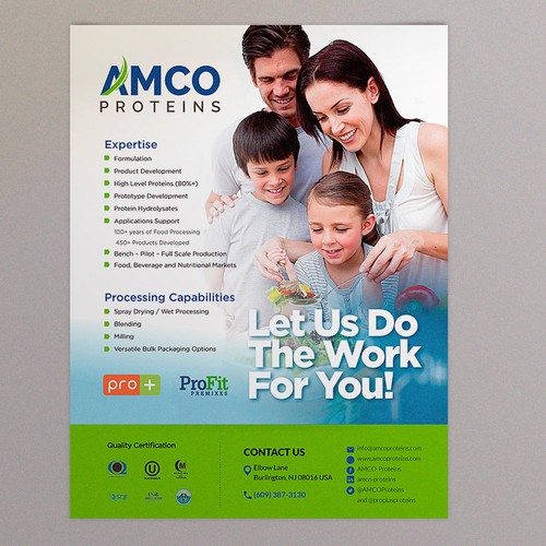 Flyer for AMCO Proteins