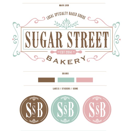 Create a sweet design for Sugar Street Bakery