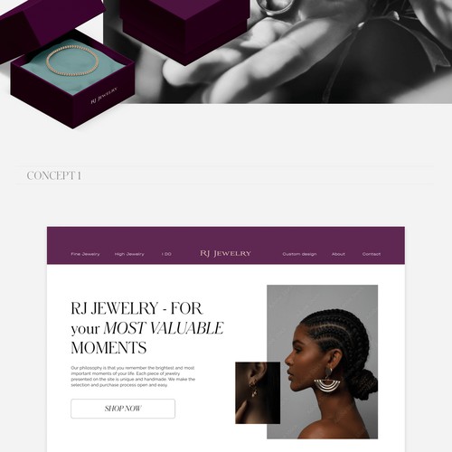 Web Design for a Jewellery Brand 