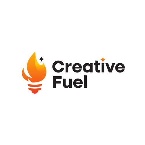 Creative Fuel - Ignite your Inspiration for this creative logo