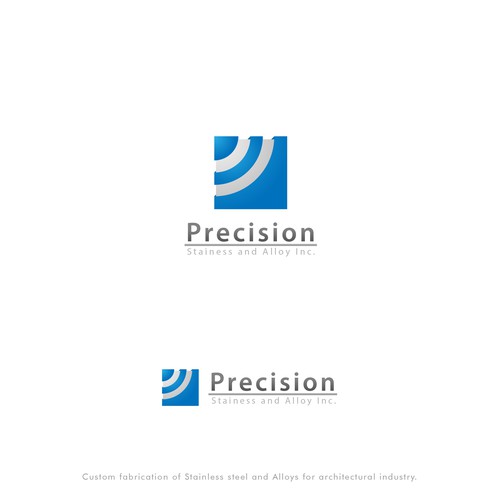 bold logo for precision stainless and alloy inc