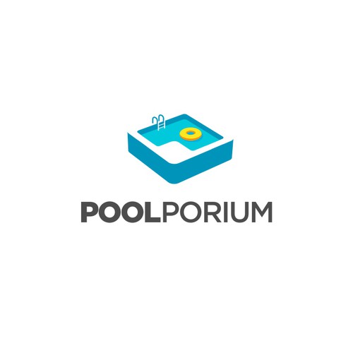 Poolporium Logo Design