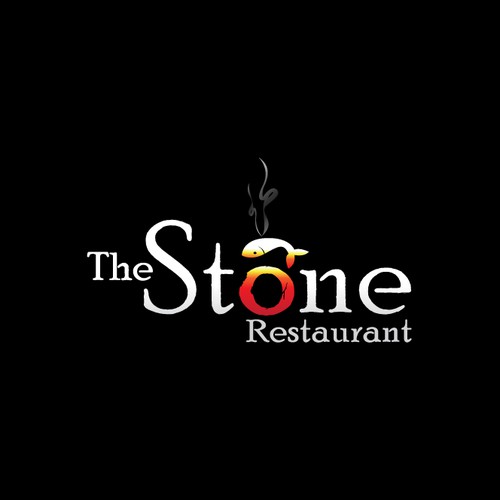 logo and business card for The Stone Restaurant