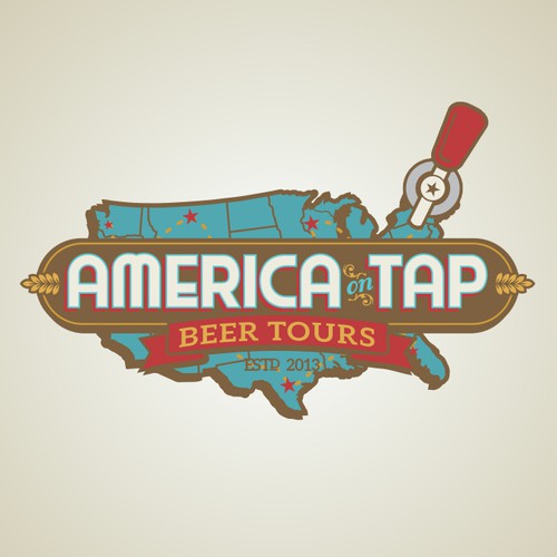 Help America On Tap or America On Tap Beer Tours with a new logo