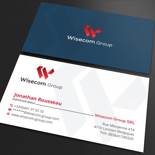 Wisecom Group Business Card Design