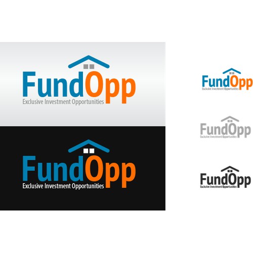 Create a logo for a new finance/tech company called FundOpp.  The AngelList of Commercial Real Estat