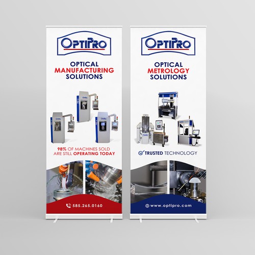 Roll Up Banner Design for Optipro